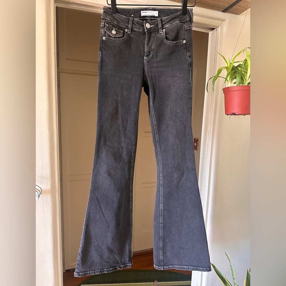 Garage Super-Low-Rise Bootcut Flare Jeans